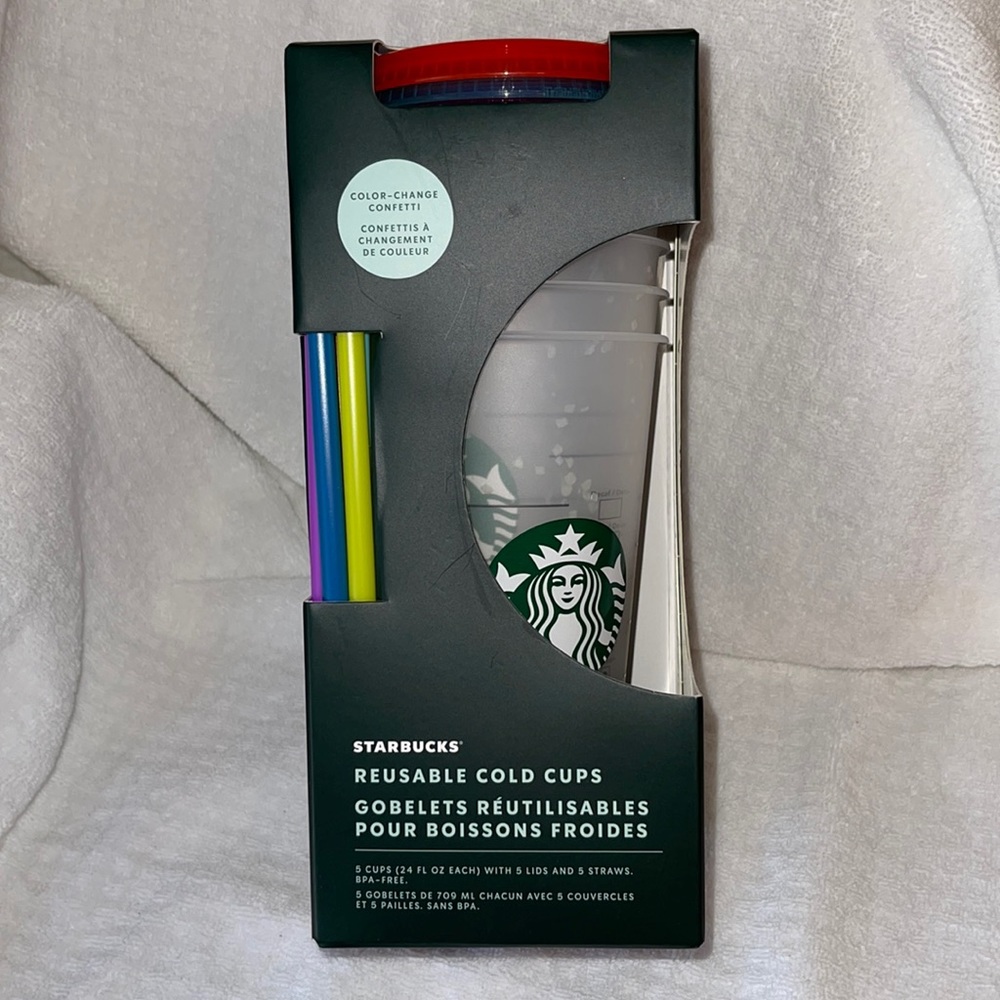 Starbucks Summer Confetti Cups and Straws